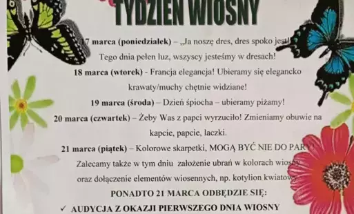 Zdjęcie do Tydzień wiosny